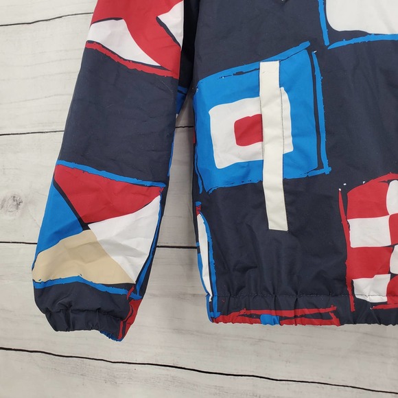 Members Only Flag Print Pullover Jacket - Picture 7 of 8